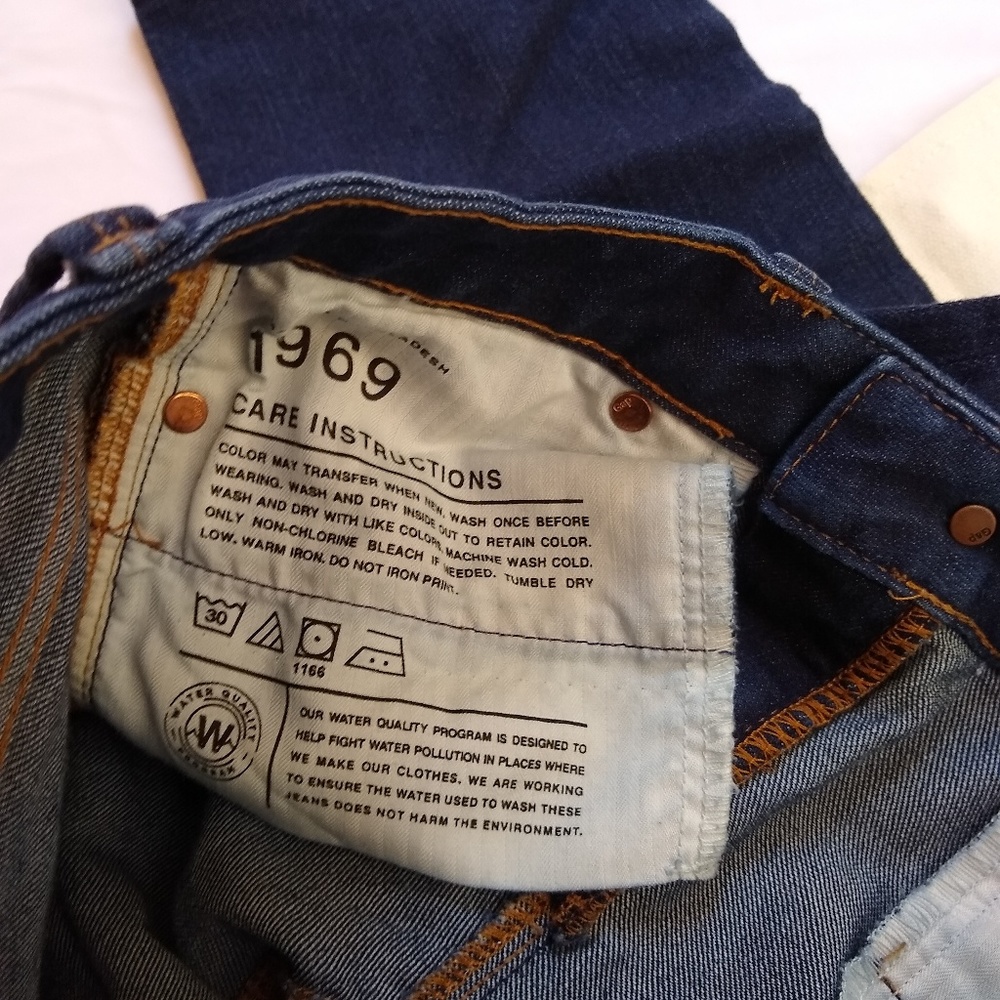 Gap | real straight dark wash jeans - Picture 7 of 8